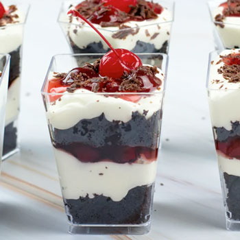 Cherry Chocolate Layered Cup